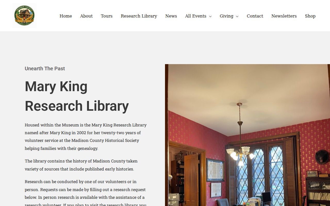 Mary King Research Library resources for Madison County and Alton history