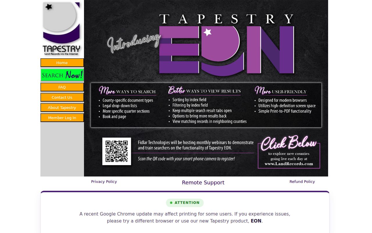 Tapestry public land record entry for parcels around an Alton block