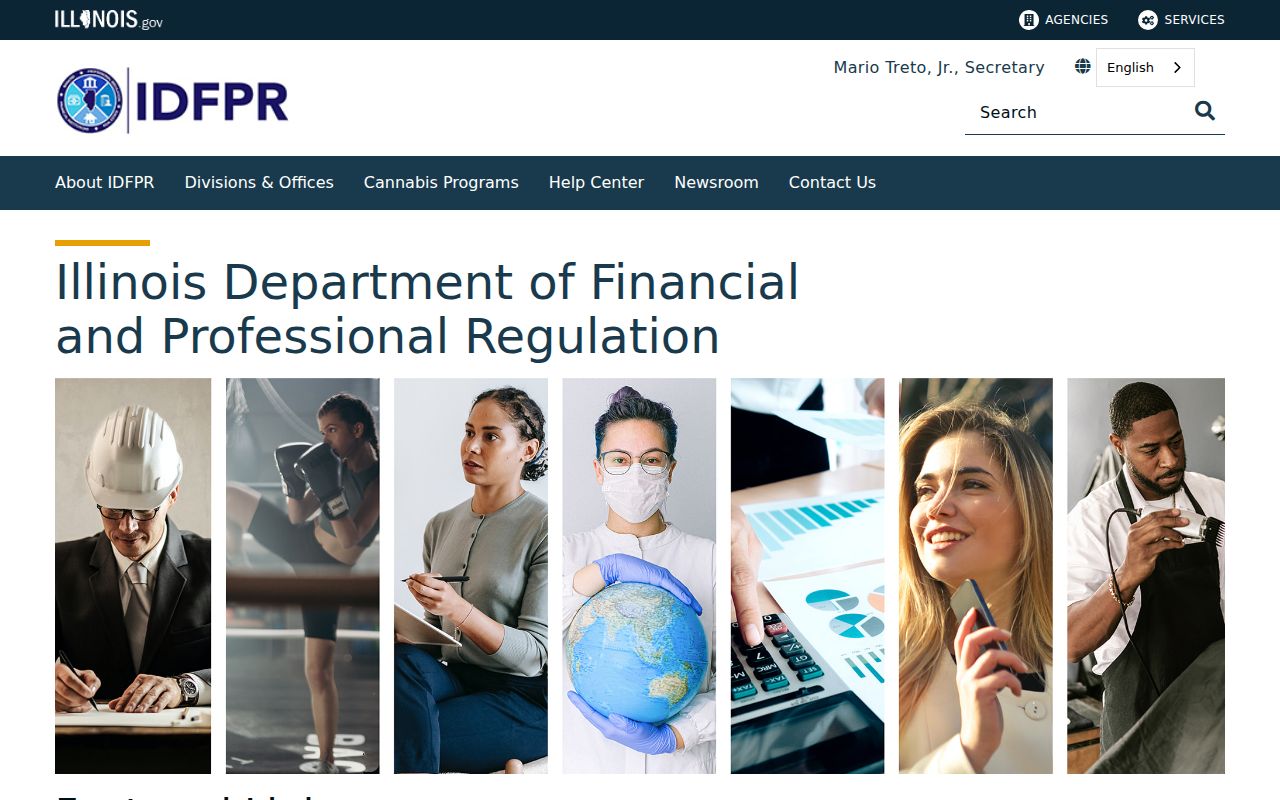 Alton resident lookup Illinois professional license search